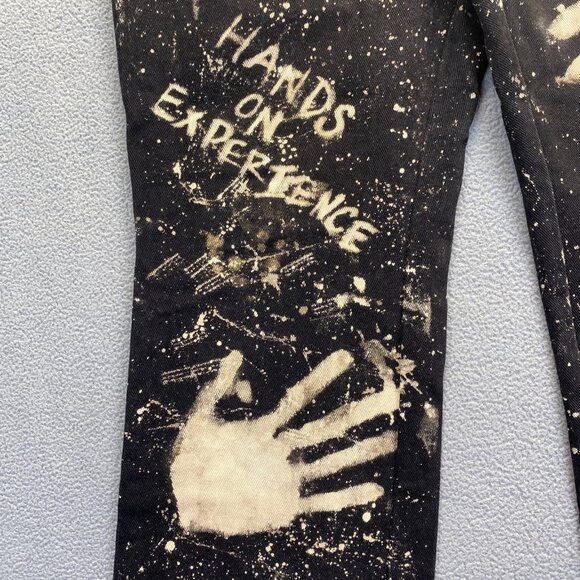 New York & Company Women's Boot Cut Black Jeans Dark Wash Stretch Size 14Petite - Picture 12 of 13